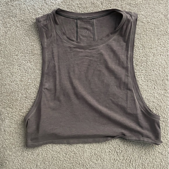 LULU MUSCLE TANK PURPLE - Picture 1 of 2